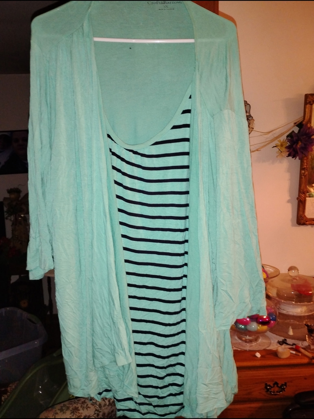 croft & barrow Mint Green Top